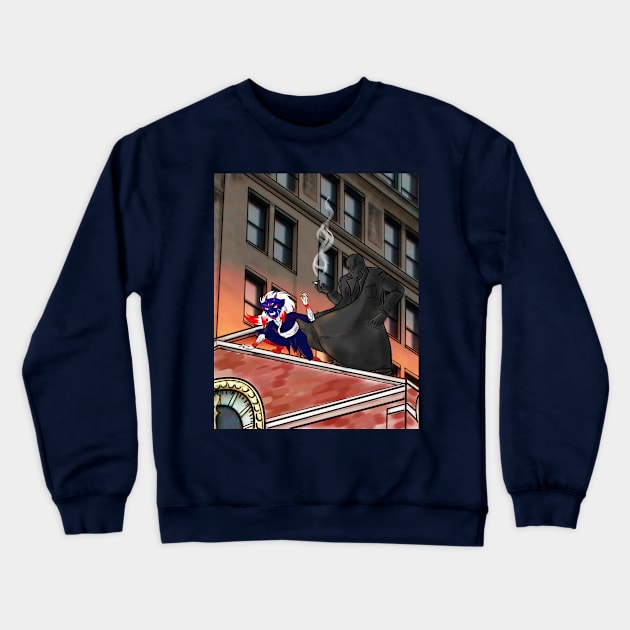 Action Figures #5: Team-Ups Crewneck Sweatshirt by PatriciaLupien